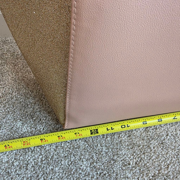 Jimmy Choo sparkling gold, pink tote bag - Picture 4 of 10